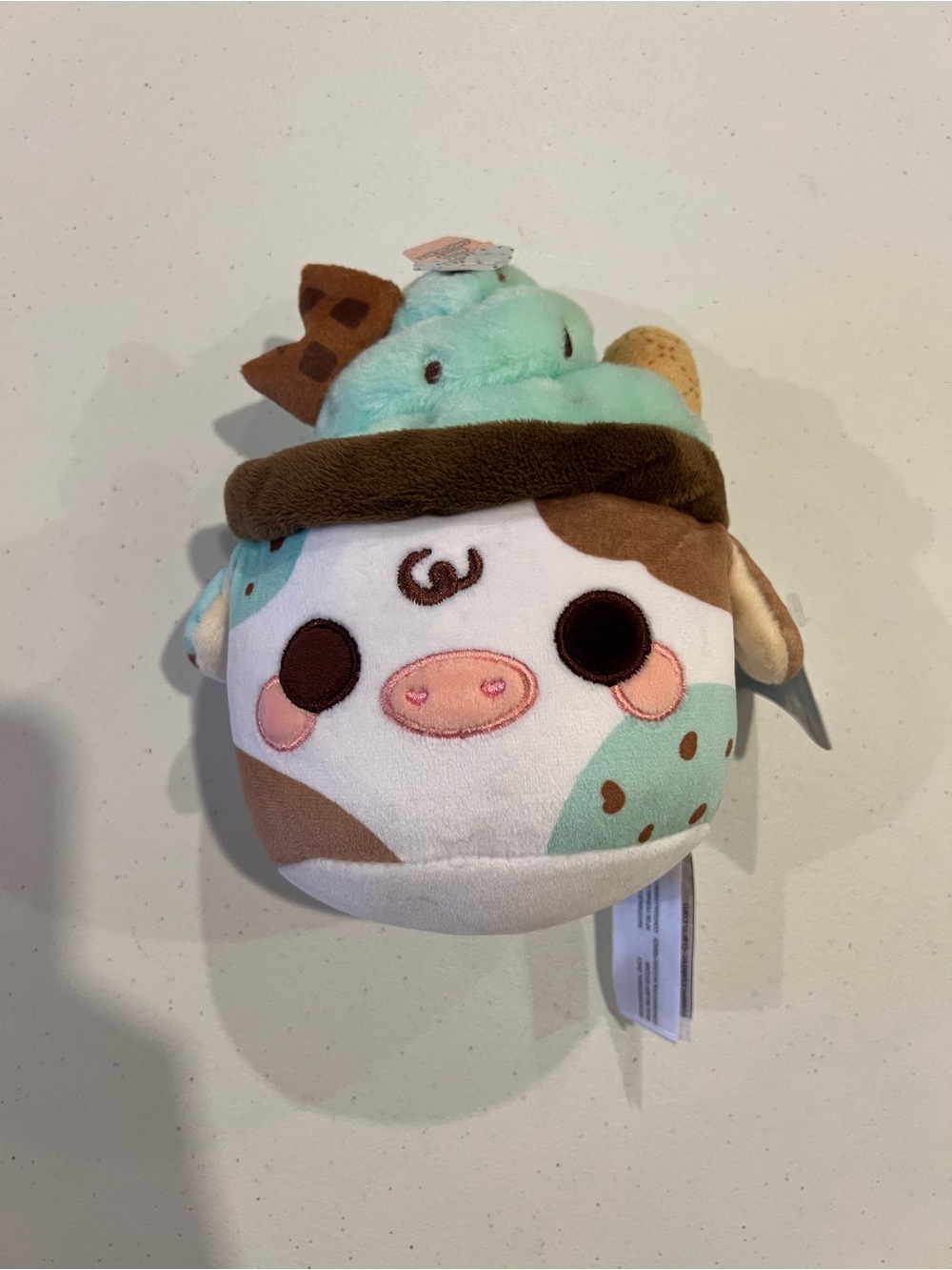 Cuddle Barn Mint Chocolate Chip Mooshake 6.5 Inch Scented Plush